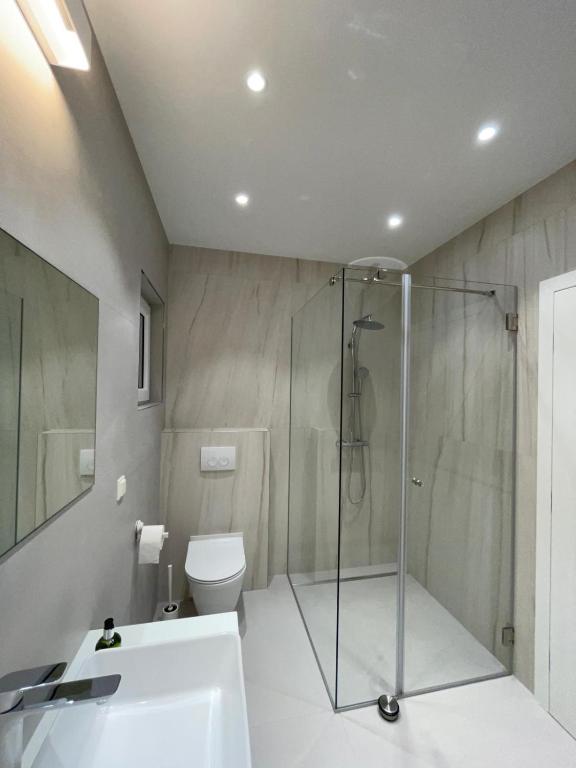Koupelna v ubytování Apartment Rahat
