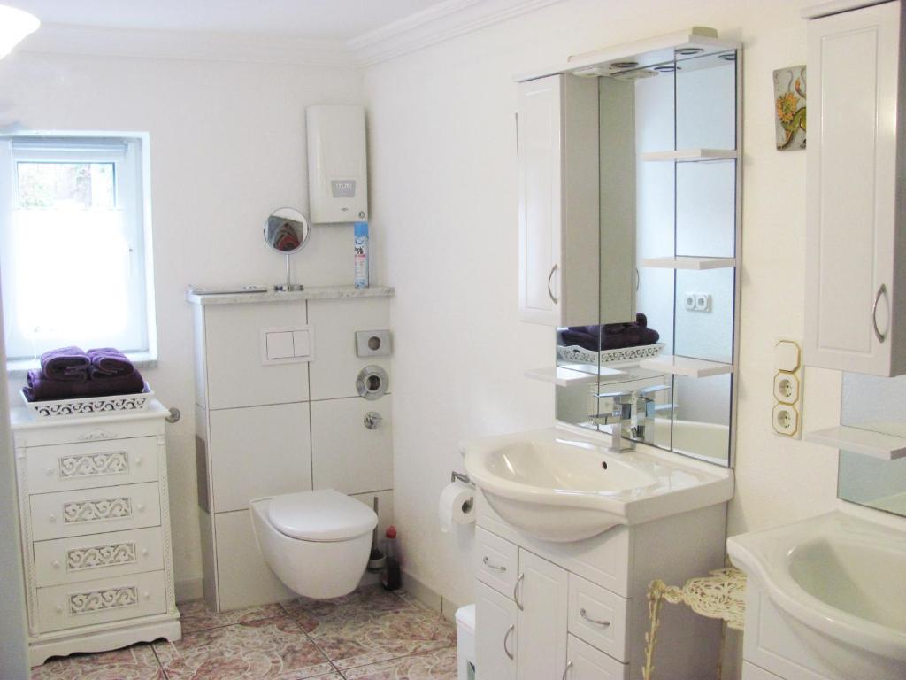 Koupelna v ubytování Apartment Storchenfärbe