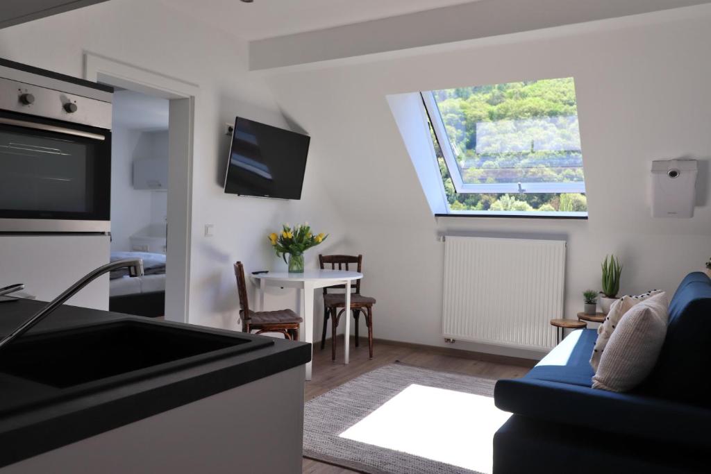 Kuchyň nebo kuchyňský kout v ubytování Hotel Zur Post