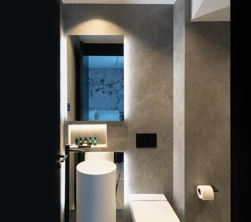 Koupelna v ubytování Mauro Suites