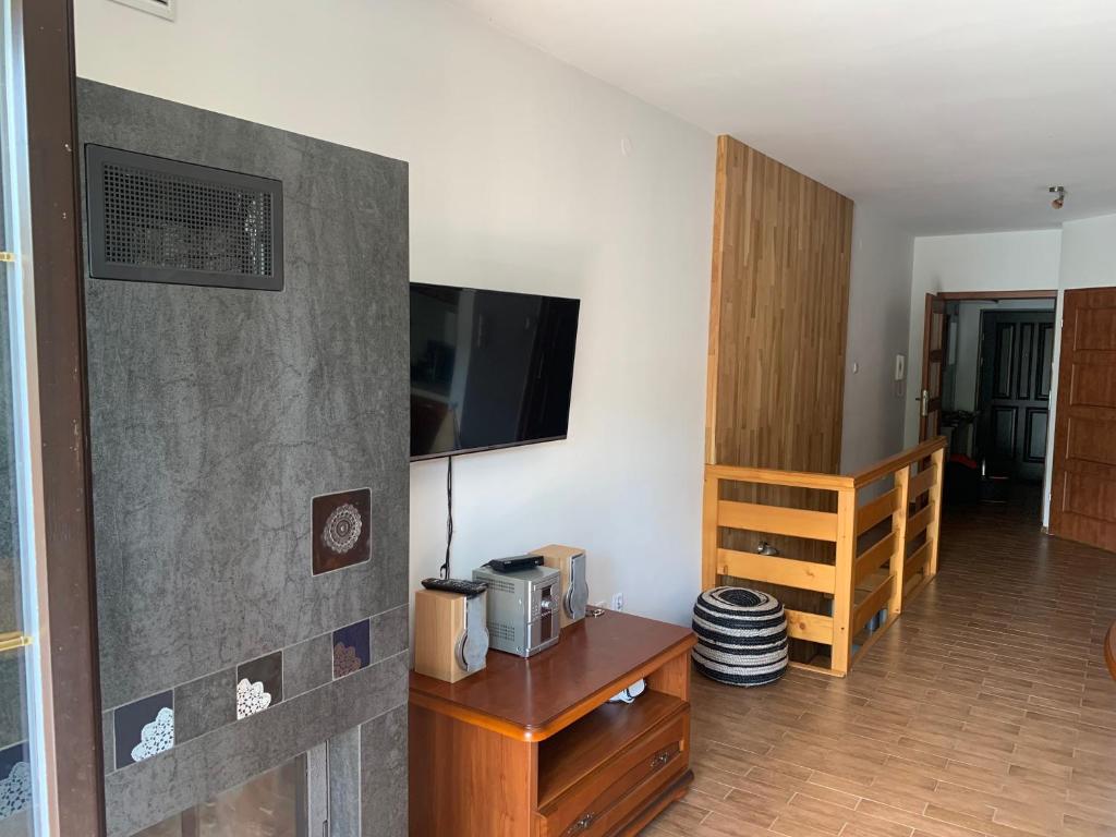 TV a/nebo společenská místnost v ubytování Apartament na Wzgórzu