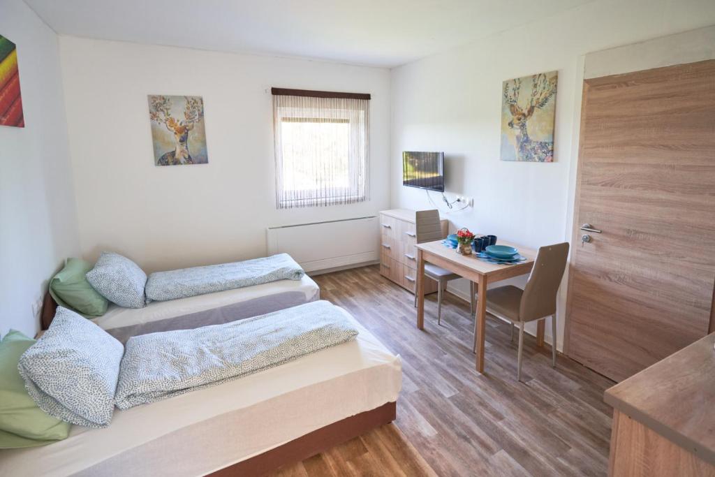 TV a/nebo společenská místnost v ubytování Thermal Apartman - EM