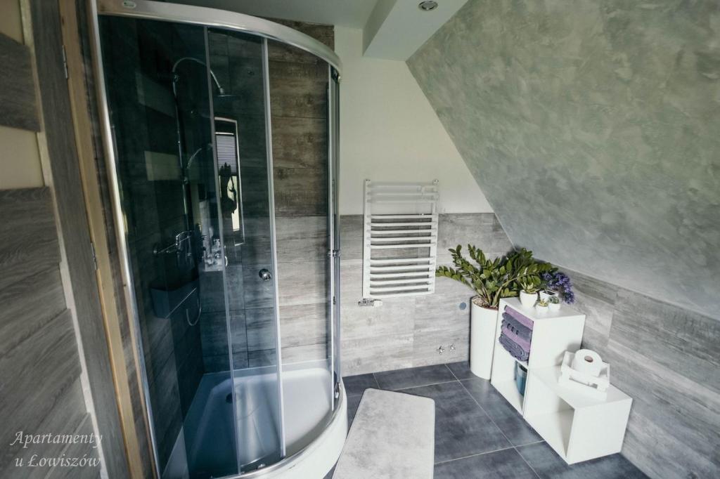 Kúpeľňa v ubytovaní Apartament u Łowiszów