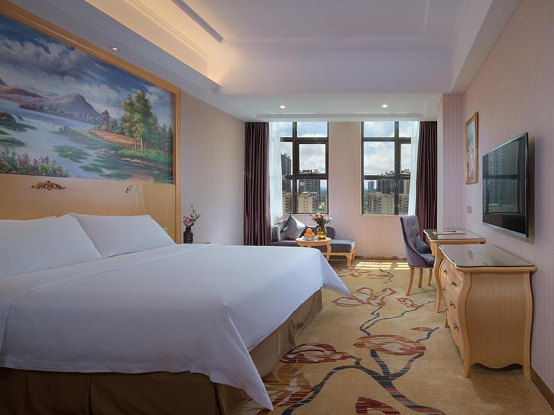 TV a/nebo společenská místnost v ubytování Vienna International Hotel Maoming Wanda Plaza