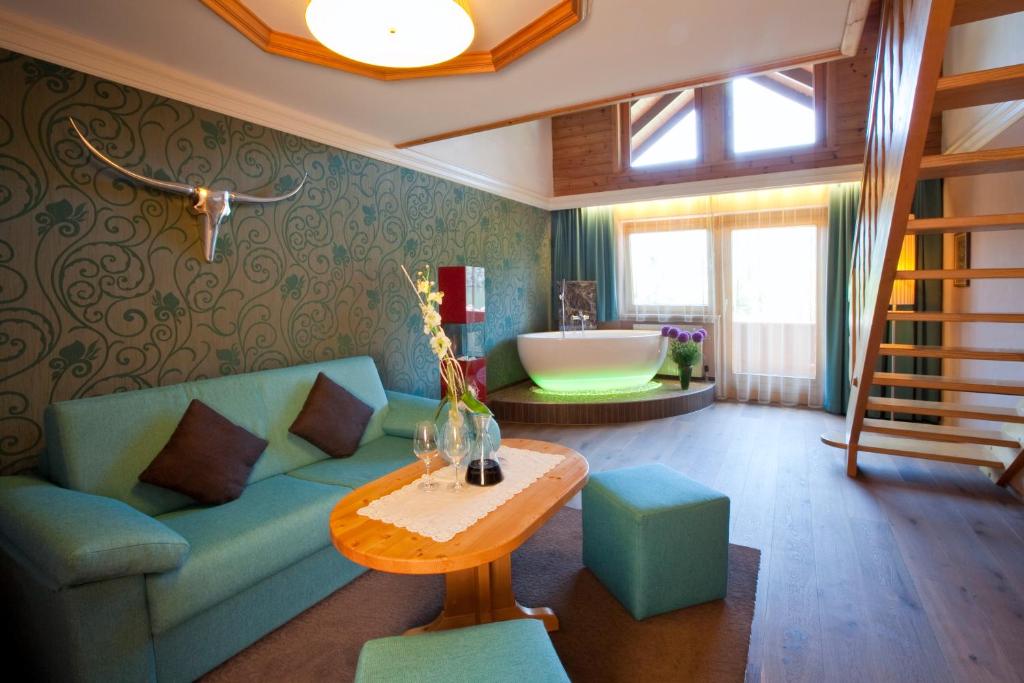 Posezení v ubytování Seehotel Brunner