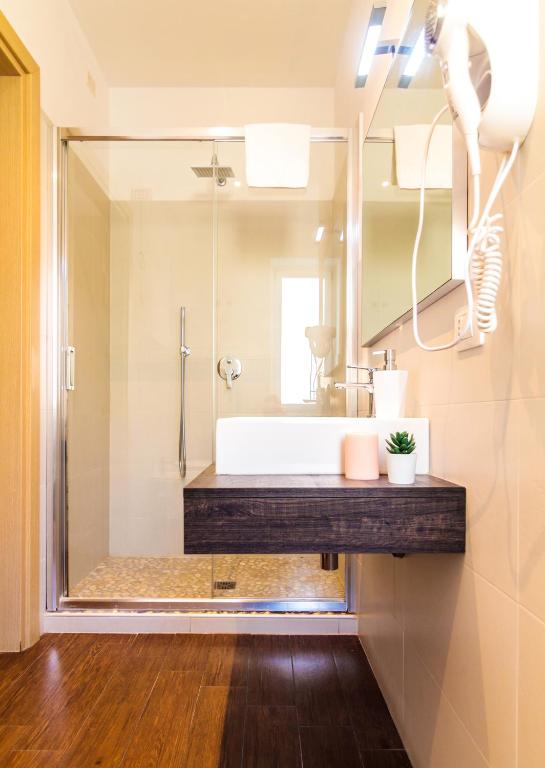 Koupelna v ubytování Arcobaleno Suites