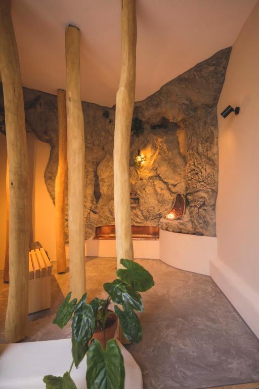Koupelna v ubytování Hotel Luise