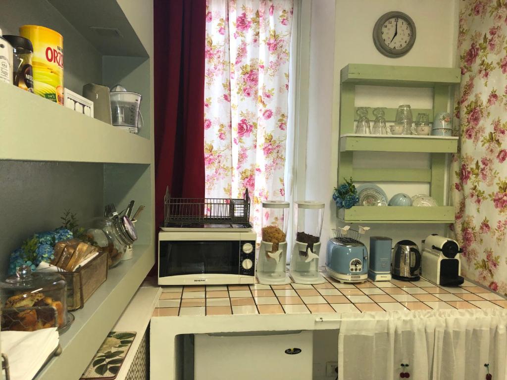Kuchyň nebo kuchyňský kout v ubytování Residenza Fiori di Grano