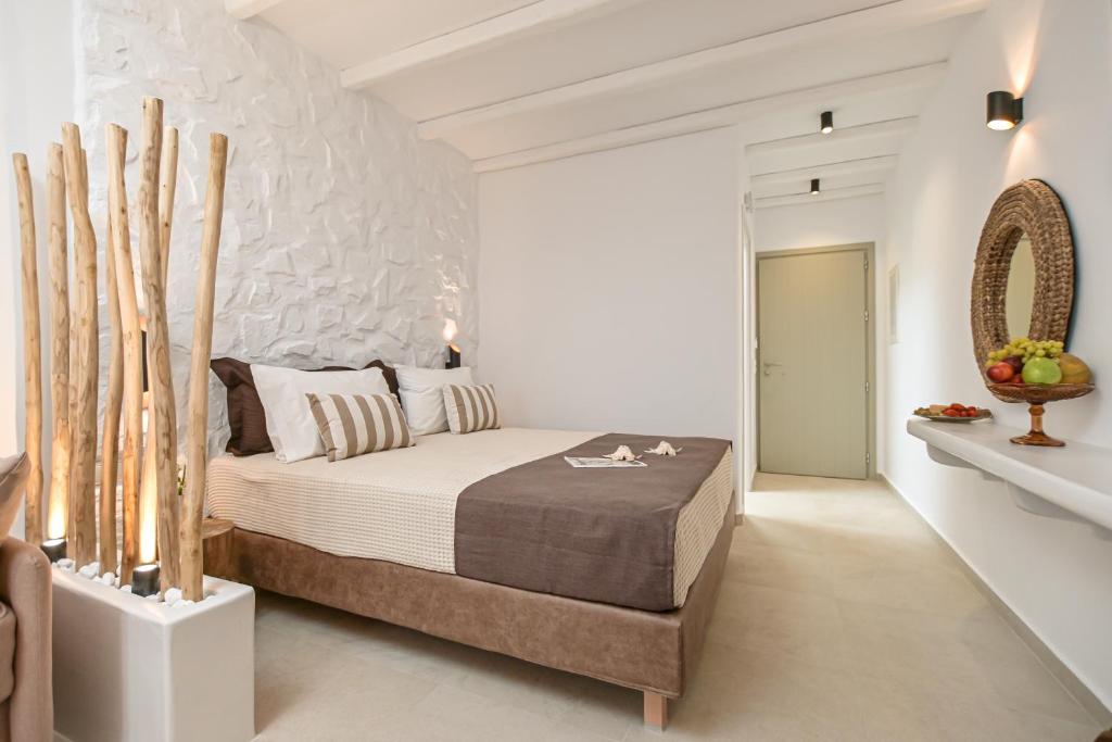 Letto o letti in una camera di Ruby of Naxos