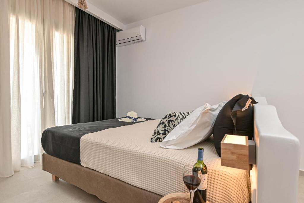 Letto o letti in una camera di Ruby of Naxos