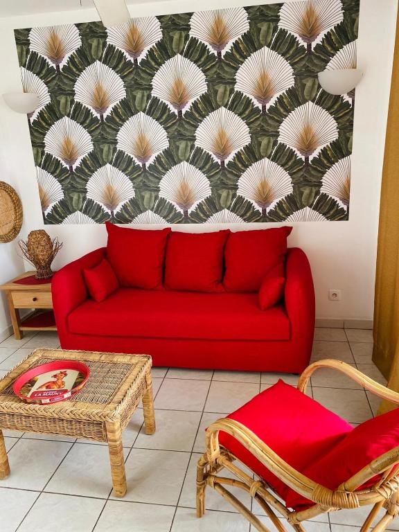 Posezení v ubytování Bellevue Appartement
