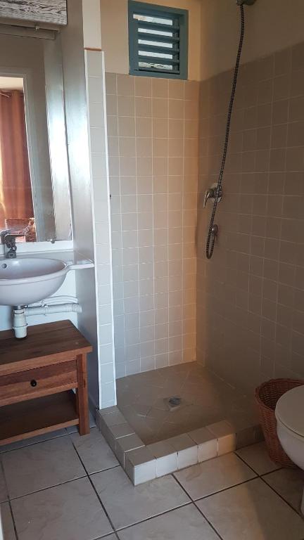 Koupelna v ubytování Bellevue Appartement