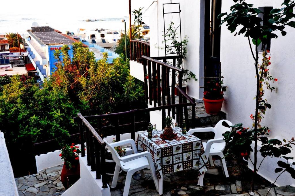 Balkón nebo terasa v ubytování Heliotrope Apartments