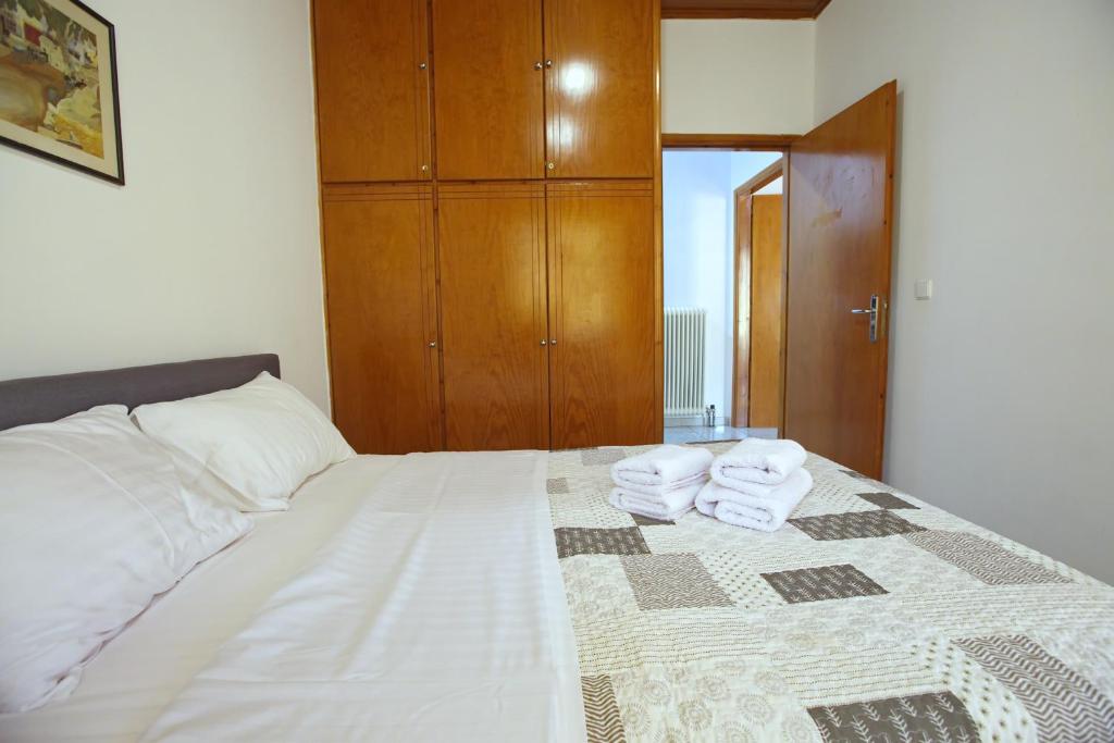 Postel nebo postele na pokoji v ubytování Villa Ioanna