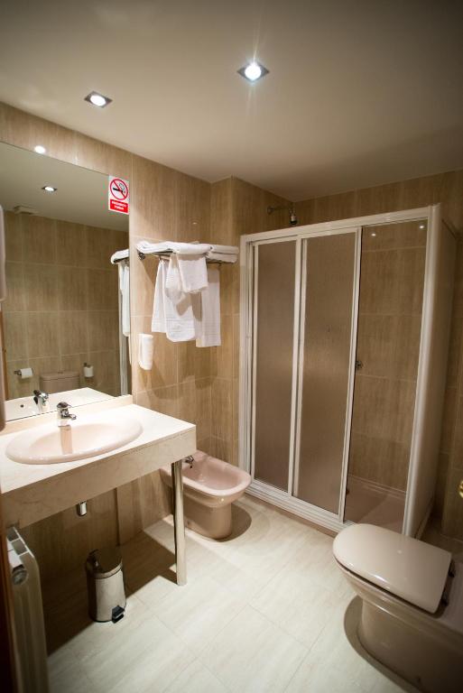 Koupelna v ubytování Hostal Azul
