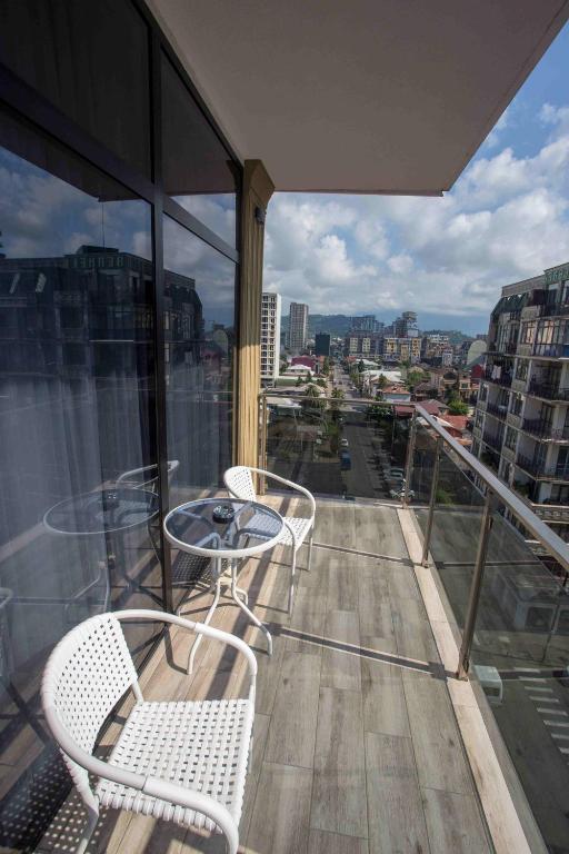 Balkón nebo terasa v ubytování HOTEL LORD