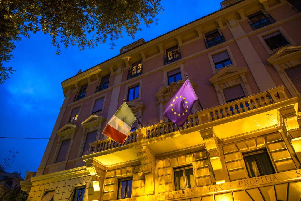 Das Gebäude in dem sich das Hotel befindet