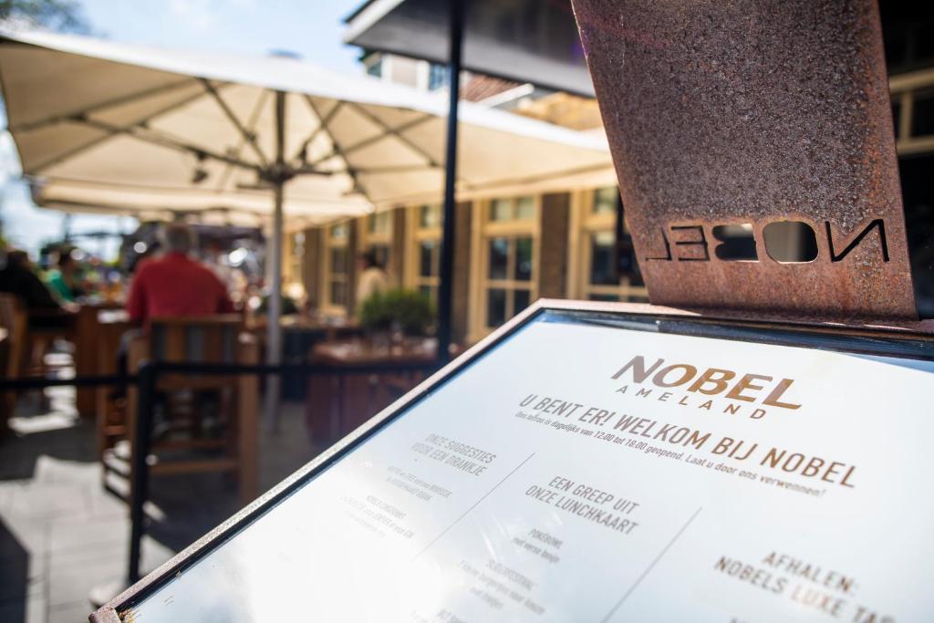 Certifikát, hodnocení, plakát nebo jiný dokument vystavený v ubytování Nobel Hotel Ameland