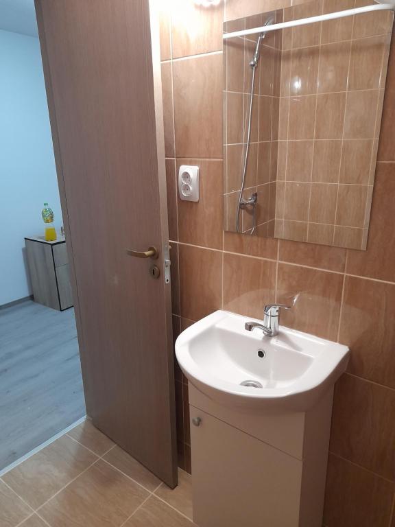 Koupelna v ubytování Casa Alex