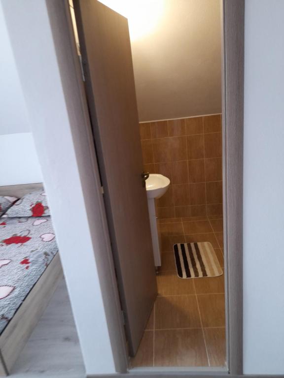 Koupelna v ubytování Casa Alex