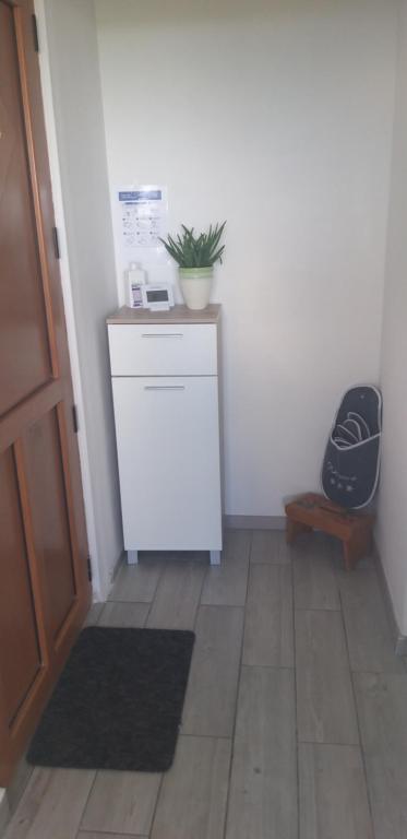 Kuchyň nebo kuchyňský kout v ubytování Apartma Matjaž