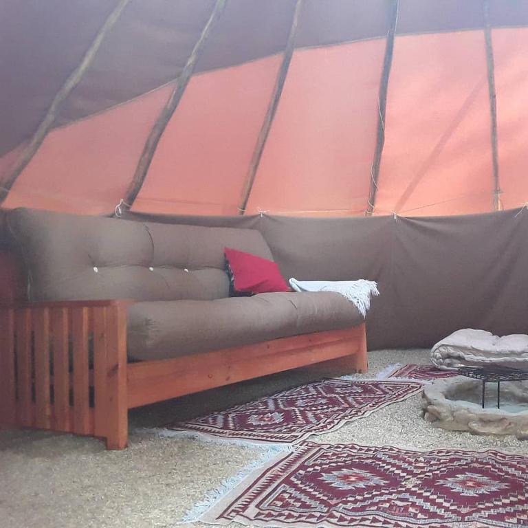 Posezení v ubytování Otium Oasis Glamping & Camping