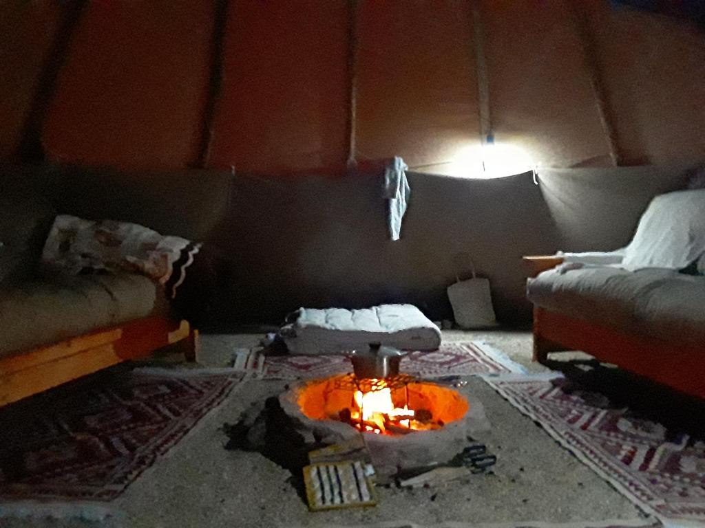 Postel nebo postele na pokoji v ubytování Otium Oasis Glamping & Camping