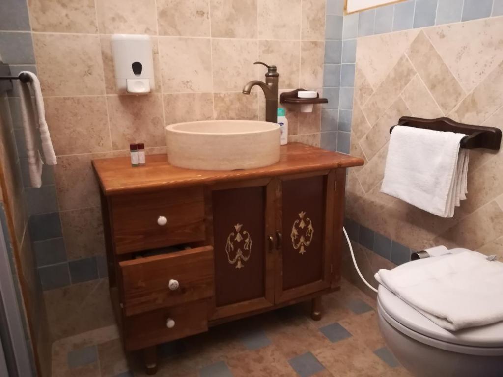 Koupelna v ubytování Pantorano rooms