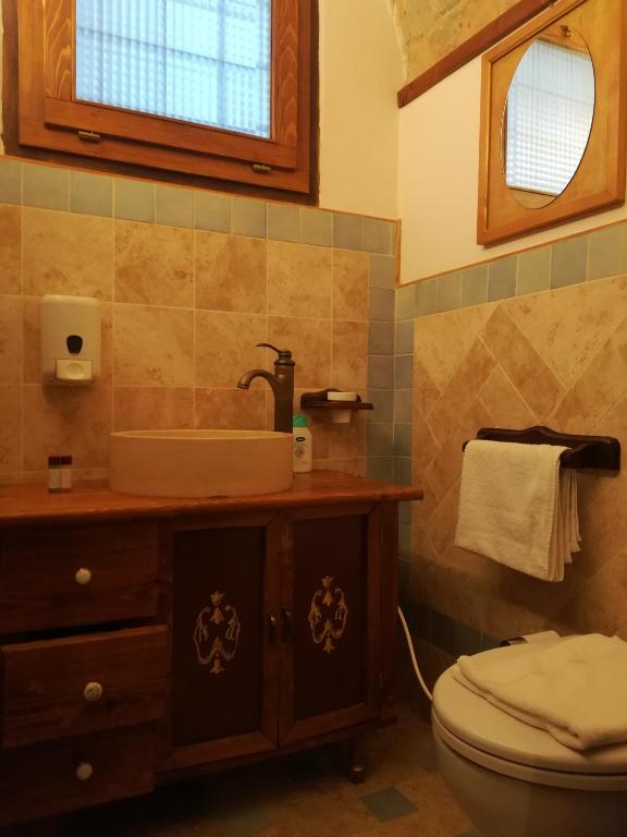 Koupelna v ubytování Pantorano rooms