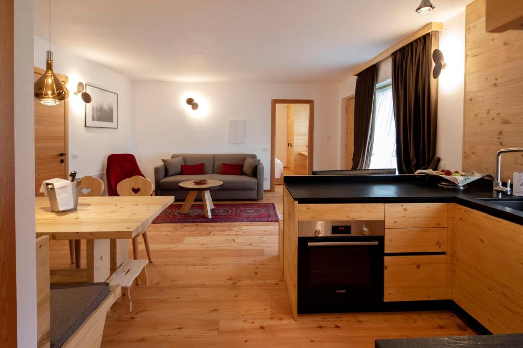Η κουζίνα ή μικρή κουζίνα στο Chalet del Capriolo