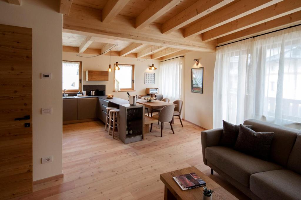 Χώρος καθιστικού στο Chalet del Capriolo