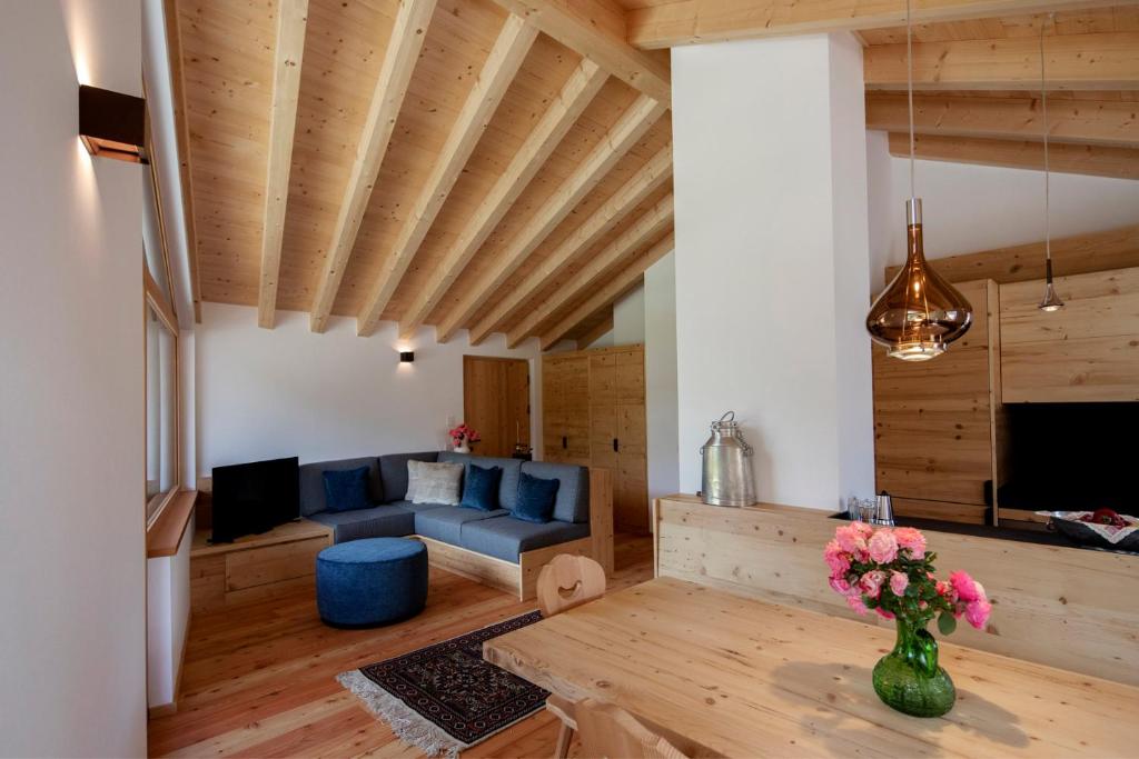 Χώρος καθιστικού στο Chalet del Capriolo