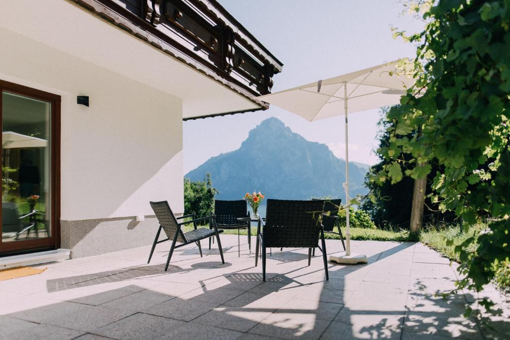 Patio nebo venkovní prostory v ubytování Bacherlhaus