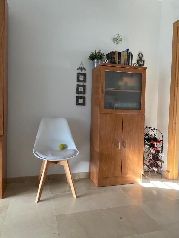 Televízia a/alebo spoločenská miestnosť v ubytovaní Tranquilidad y Relax