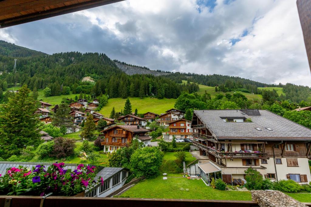 Nespecifikovaný výhled na hory nebo výhled na hory při pohledu z hotelu