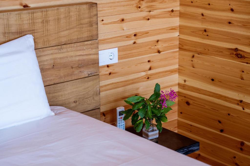Postel nebo postele na pokoji v ubytování Cabanas de Canduas