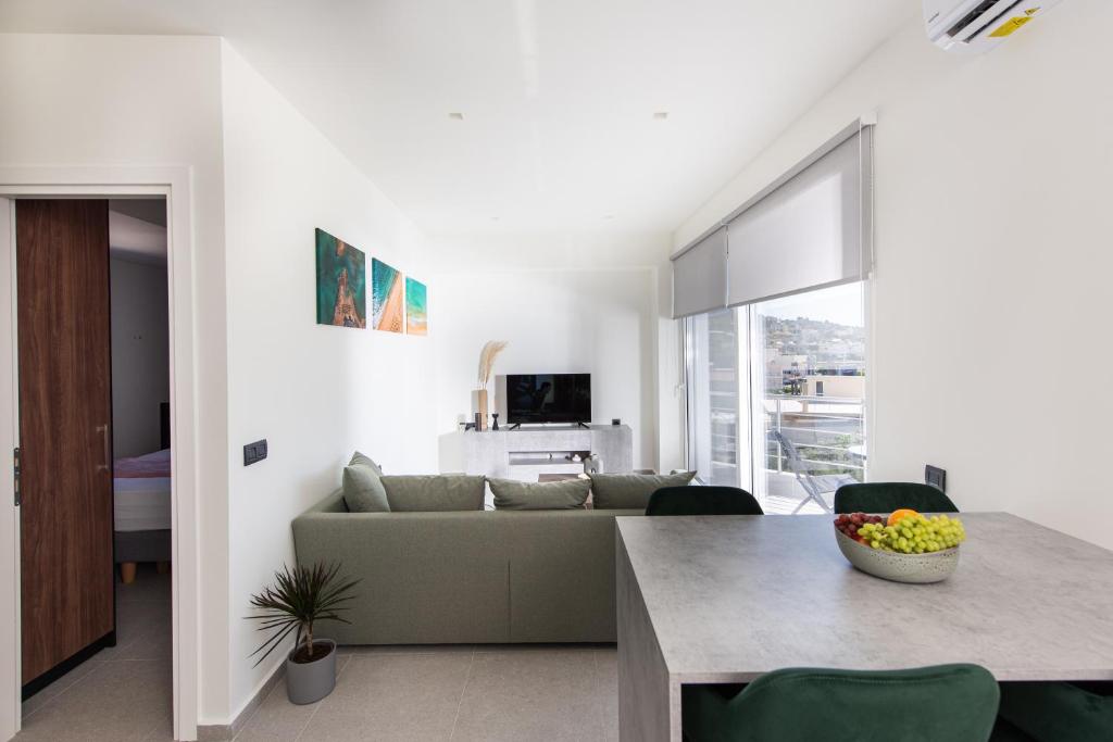 A television and/or entertainment centre at Analogy chania apartment
