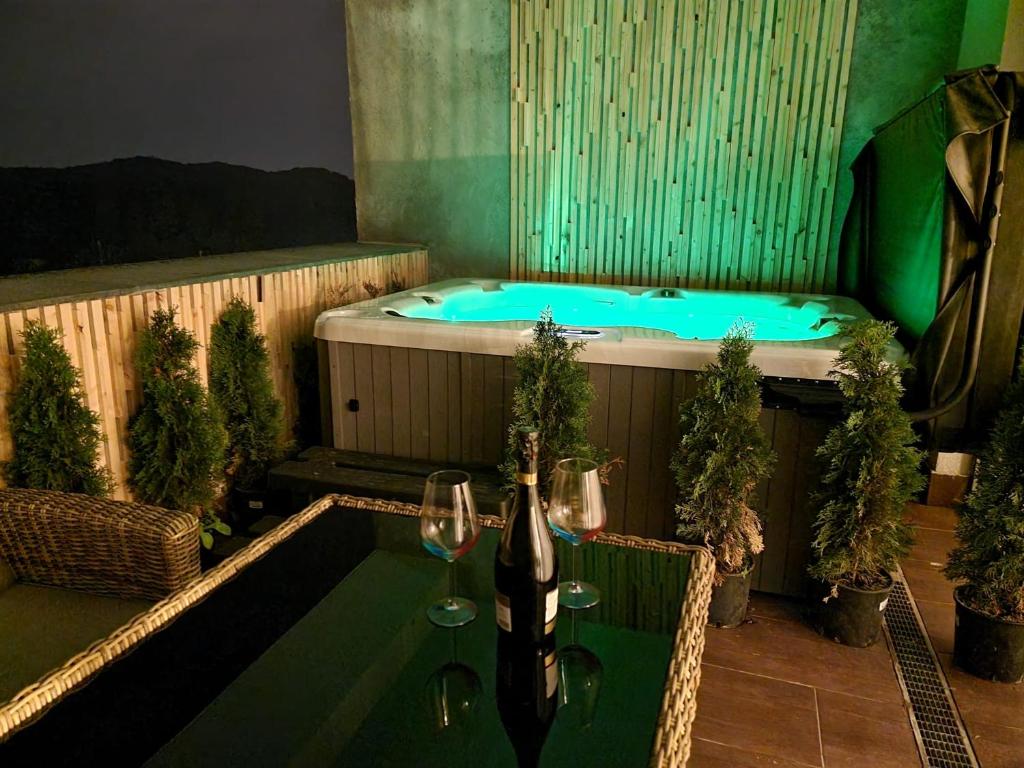 Swimmingpoolen hos eller tæt på Anastasia Mountain Apartment - Poiana Brasov