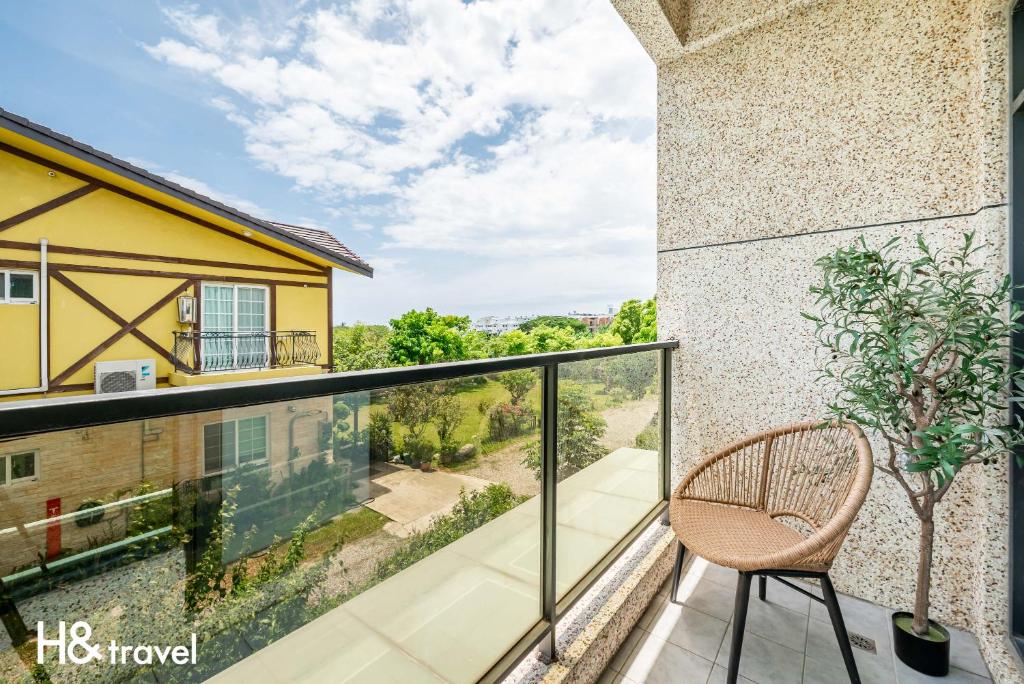 Balkón nebo terasa v ubytování Taitung Rainbow Pet Friendly Maison Resort