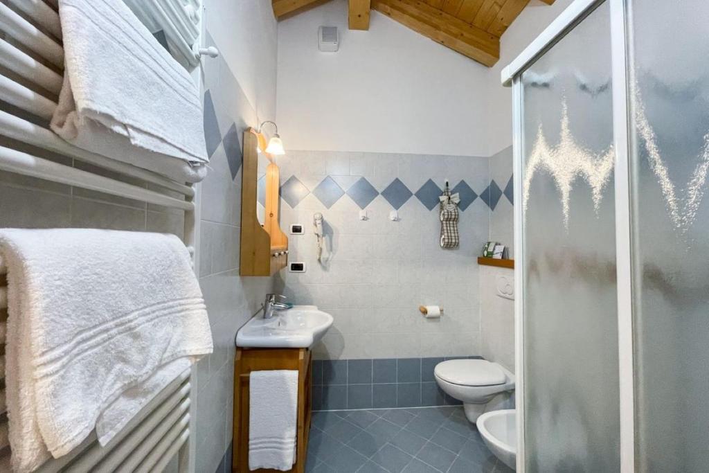 Koupelna v ubytování Room & Breakfast Cà mea Dina