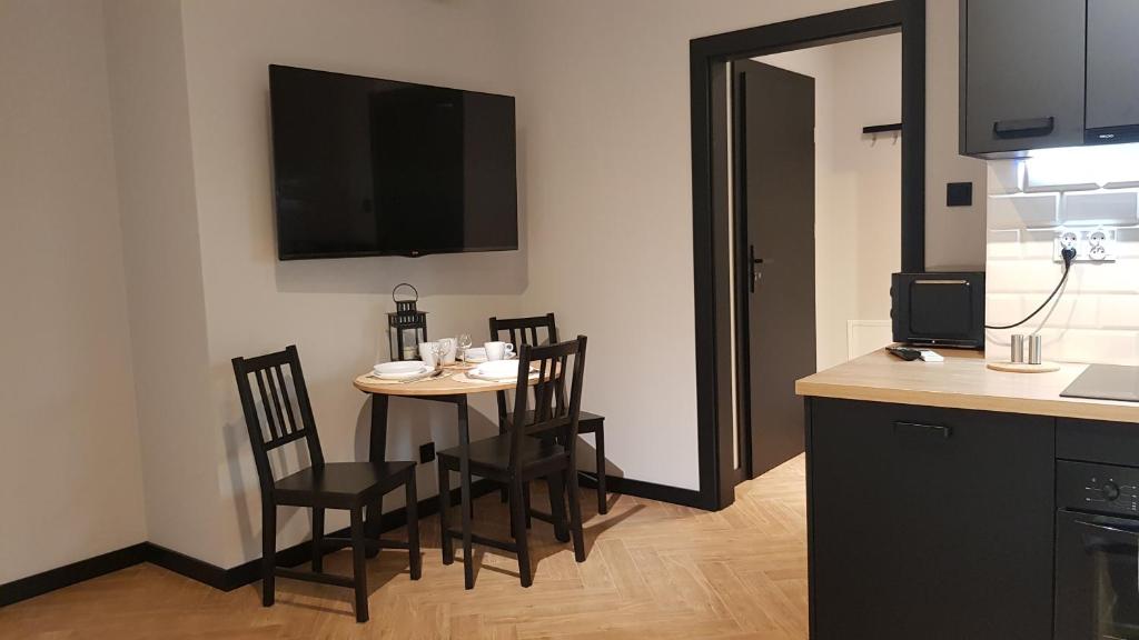 Kuchyňa alebo kuchynka v ubytovaní Apartament Zamkowy