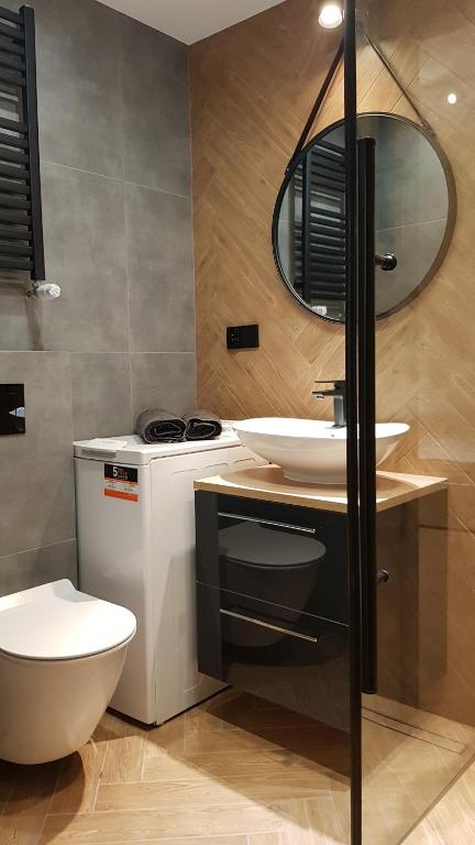 Kúpeľňa v ubytovaní Apartament Zamkowy