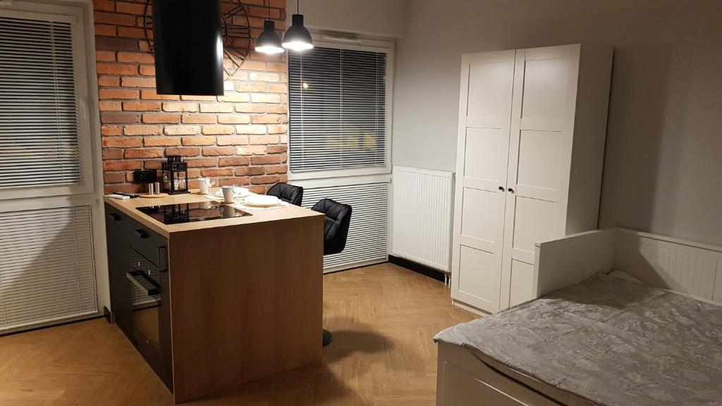 Kuchyňa alebo kuchynka v ubytovaní Apartament Zamkowy