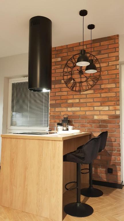 Kuchyňa alebo kuchynka v ubytovaní Apartament Zamkowy