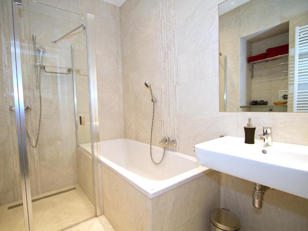 Koupelna v ubytování Apartment Nähe Zentrum