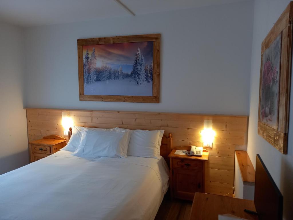 Postel nebo postele na pokoji v ubytování Albergo Scoiattolo