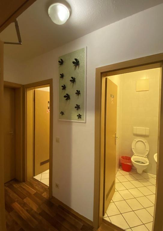 Koupelna v ubytování Hostel Nuremberg