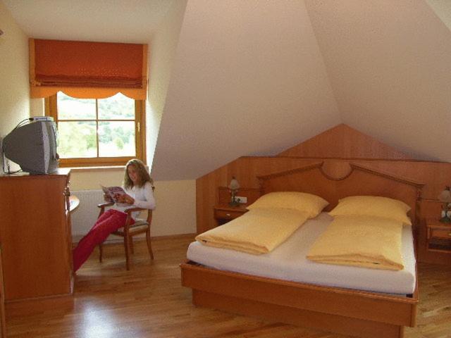 Postel nebo postele na pokoji v ubytování Pension Zechnerhof