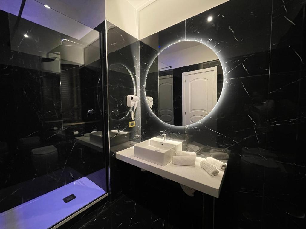 Koupelna v ubytování Ninfa hotel