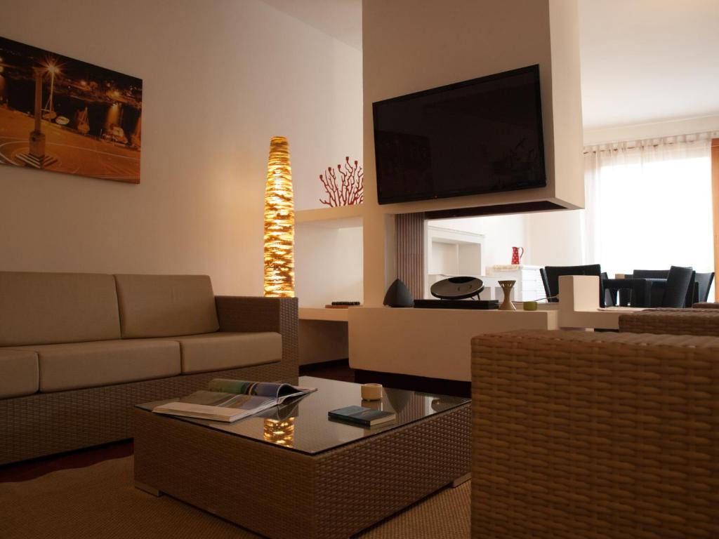 TV a/nebo společenská místnost v ubytování Hotel Garibaldi
